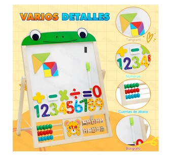 Foto 3 | Foto 3 | Pizarron Magnetico Caballetes Infantiles Color Verde