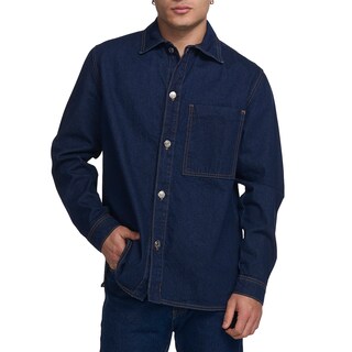 Foto 1 | Foto 1 | Sobrecamisa Mchk. Mezclilla Caballero Azul Oscuro Modelo 8098