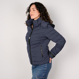 Foto 5 | Foto 5 | Chamarra Capitonada Para Mujer Con Capucha Desmontable Greenlander Azul Marino