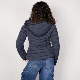 Foto 6 | Foto 6 | Chamarra Capitonada Para Mujer Con Capucha Desmontable Greenlander Azul Marino