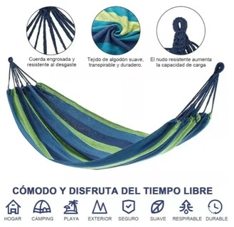 Foto 4 | Foto 4 | Hamaca Azul 190 x 80 cm