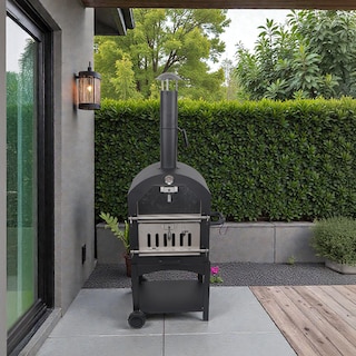 Foto 5 | Foto 5 | Horno Vesuv Para Pizza De Carbón Y Leña Con Piedra Cordierita Termómetro Y Chimenea Asador Ahumador De Ilios Innova