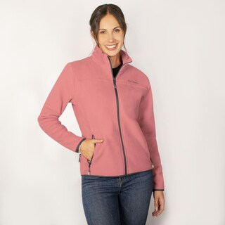 Foto 3 | Foto 3 | Chamarra Fleece Para Mujer Con Cuello Alto Y Bolsillos Greenlander Coral