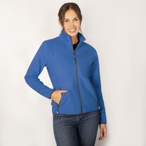 Chamarra Fleece Para Mujer Con Cuello Alto Y Bolsillos Greenlander Azul