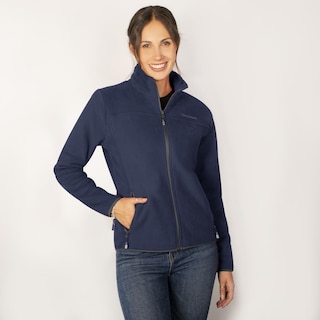 Foto 3 | Foto 3 | Chamarra Fleece Para Mujer Con Cuello Alto Y Bolsillos Greenlander Azul Marino