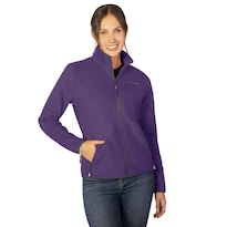 Chamarra Fleece Para Mujer Con Cuello Alto Y Bolsillos Greenlander Purpura