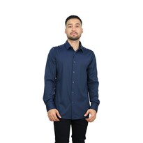 Camisa Platini Mx072 Azul Marino Para Hombre