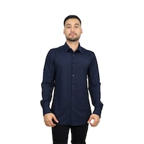 Camisa Platini Mx071 Azul Marino Para Hombre