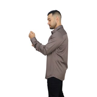 Foto 3 | Foto 3 | Camisa Platini Mx038 Marrón Para Hombre