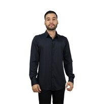 Camisa Platini Mx046 Negro Para Hombre