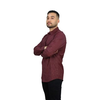 Foto 4 | Foto 4 | Camisa Platini Mx031 Tinto Para Hombre