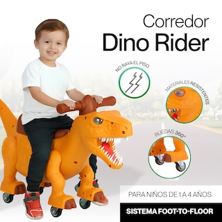 Foto 2 | Foto 2 | Dinosaurio Montable Carrito Montable Zomilux Naranja Niño