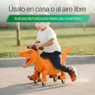 Foto 5 | Foto 5 | Dinosaurio Montable Carrito Montable Zomilux Naranja Niño