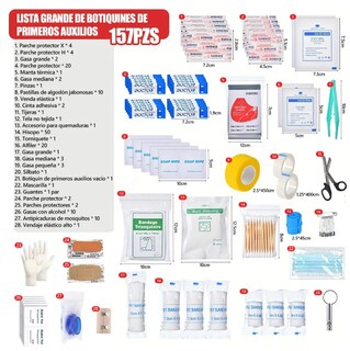 Foto 3 | Foto 3 | Kit de Bolsa de Primeros Auxilios Xtellar de Supervivencia 157 Piezas