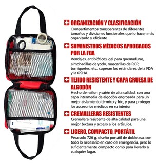 Foto 4 | Foto 4 | Kit de Bolsa de Primeros Auxilios Xtellar de Supervivencia 157 Piezas