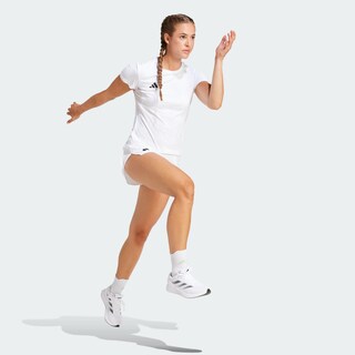 Foto 6 | Foto 6 | Shorts De Running Adizero Essentials Adidas Blanco Mujer