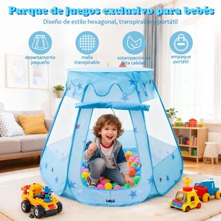 Foto 2 | Foto 2 | Juguete Lab.g Castillo Princesa Tienda Infantil Plegable Celeste