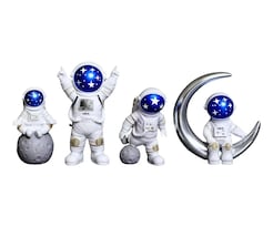 Adornos Lab.g Astronauta Para Escritorio Figura Decorativa 4pcs Azul