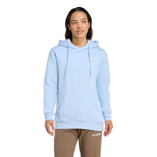 Foto 1 | Foto 1 | Sudadera Con Gorro Terrex Multi Logo Pequeño Adidas Azul Mujer