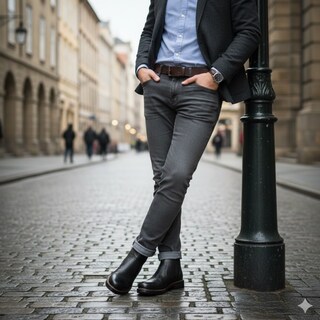 Foto 5 | Foto 5 | Botines Piel Golden Shoes 0105 Negro Casual