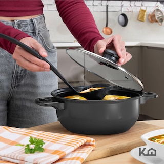 Foto 7 | Foto 7 | Juego de Ollas Sartenes Comal y Utensilios de Cocina KingsHouse Negro 16 Pzas