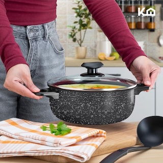 Foto 6 | Foto 6 | Set de Ollas Sartenes y Hervidor de Acero de Carbono KingsHouse Negro