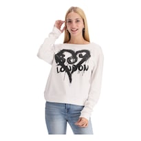 Sueter Mujer Dama Ligero Moda Casual Juvenil Boy London - Blanco