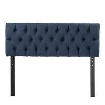 Cabecera Trinity Arlo Color Azul Marino Queen Size