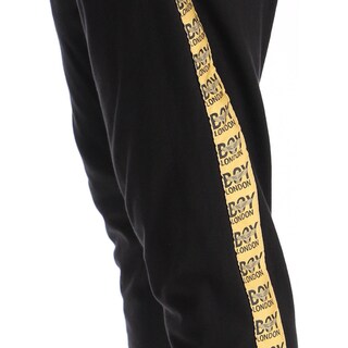 Foto 2 | Foto 2 | Pants Jogger Hombre Negro Contorno Dorado Boy London