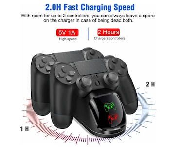 Foto 2 | Foto 2 | Cargador Controlador Usb Doble Para Mando Ps4