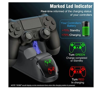 Foto 3 | Foto 3 | Cargador Controlador Usb Doble Para Mando Ps4