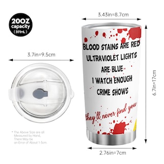 Foto 2 | Foto 2 | Vaso Oasisdream De Acero Inoxidable De 600 Ml Con Estampado De Sangre