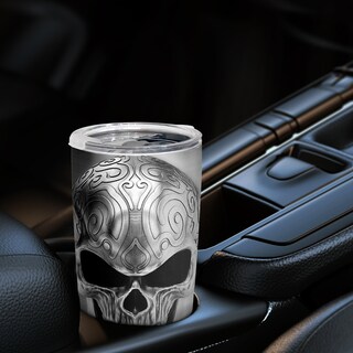 Foto 3 | Foto 3 | Vaso Oasisdream Oasisdream De Acero Inoxidable De 600 Ml Con Estampado De Calaveras
