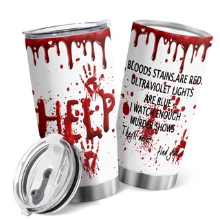 Foto 1 | Foto 1 | Taza De Viaje Oasisdream Vaso De 600 Ml Con Estampado De Manchas De Sangre - Venta Internacional.
