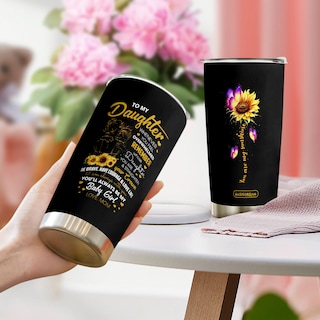 Foto 6 | Foto 6 | Taza De Café Oasisdream 600 Ml Acero Inoxidable Diseño De Girasol