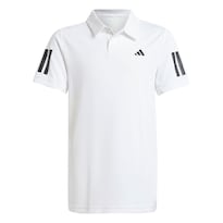Playera Polo 3 Franjas Club De Tenis Para Niños Adidas Blanco Niños