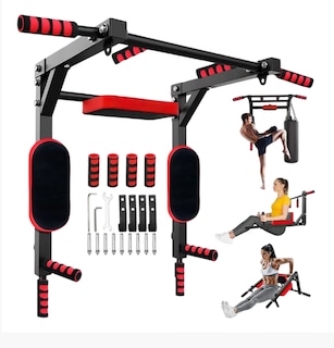 Foto 2 | Foto 2 | Barra 8en1 Dominadas Multifuncional Modelo Rojo