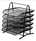 Charola Organizador Metálica Modelo Negro