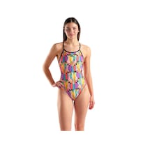 Traje De Baño Arena Psychedelic Tropical Para Mujer Multicolor