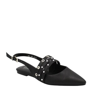 Foto 2 | Foto 2 | Balerina Destalonada Puntal Con Triple Tira Con Aplicaciones Metálicas Senties Marlen