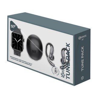 Foto 6 | Foto 6 | Kronos Tune Pack Stf: Smartwatch 2'' + Audífonos Ows Inalámbricos Color Negro
