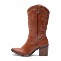 Botas Vaqueras Suzy Love 6004 Cognac Dama