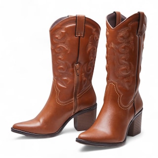 Foto 2 | Foto 2 | Botas Vaqueras Suzy Love 6004 Cognac Dama