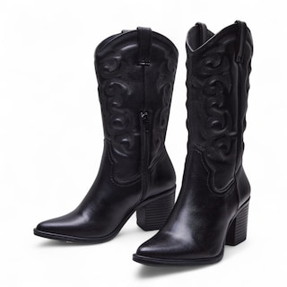 Foto 2 | Foto 2 | Botas Vaqueras Suzy Love 6004 Negro Dama