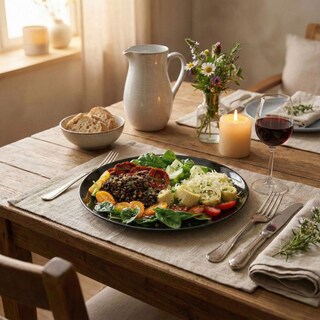 Foto 2 | Foto 2 | Plato Diwali De Opal Extendido Negro 4 Piezas