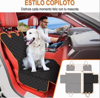 Foto 4 | Foto 4 | Cubre Asiento Para Perro Mascotas Modelo Negro