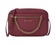 Bolsa Michael Kors Jet Set Large Saffiano Leather Crossbody Bag 35s1gttc7l Vino