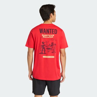 Foto 3 | Foto 3 | Playera Graphic Padel Wanted Adidas Rojo Hombre