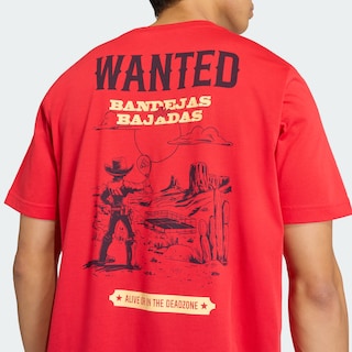 Foto 5 | Foto 5 | Playera Graphic Padel Wanted Adidas Rojo Hombre