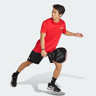 Foto 6 | Foto 6 | Playera Graphic Padel Wanted Adidas Rojo Hombre